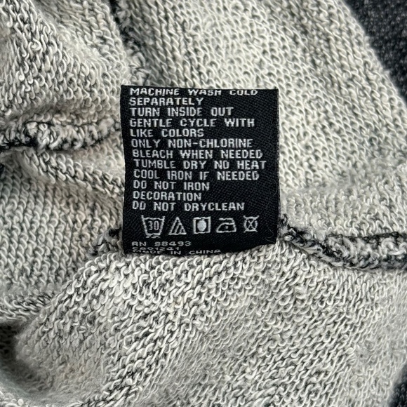 BNCI by Blanc Noir Full Zip Up Ruffle Knit Cardigan Womens Sz Small Heather Gray - Picture 5 of 9